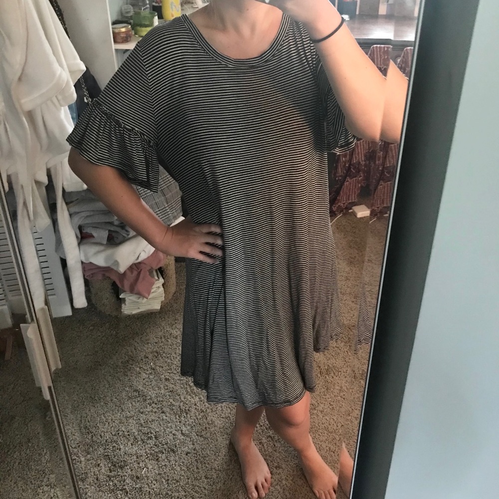 Mossimo brand black & white stripe dress - Small